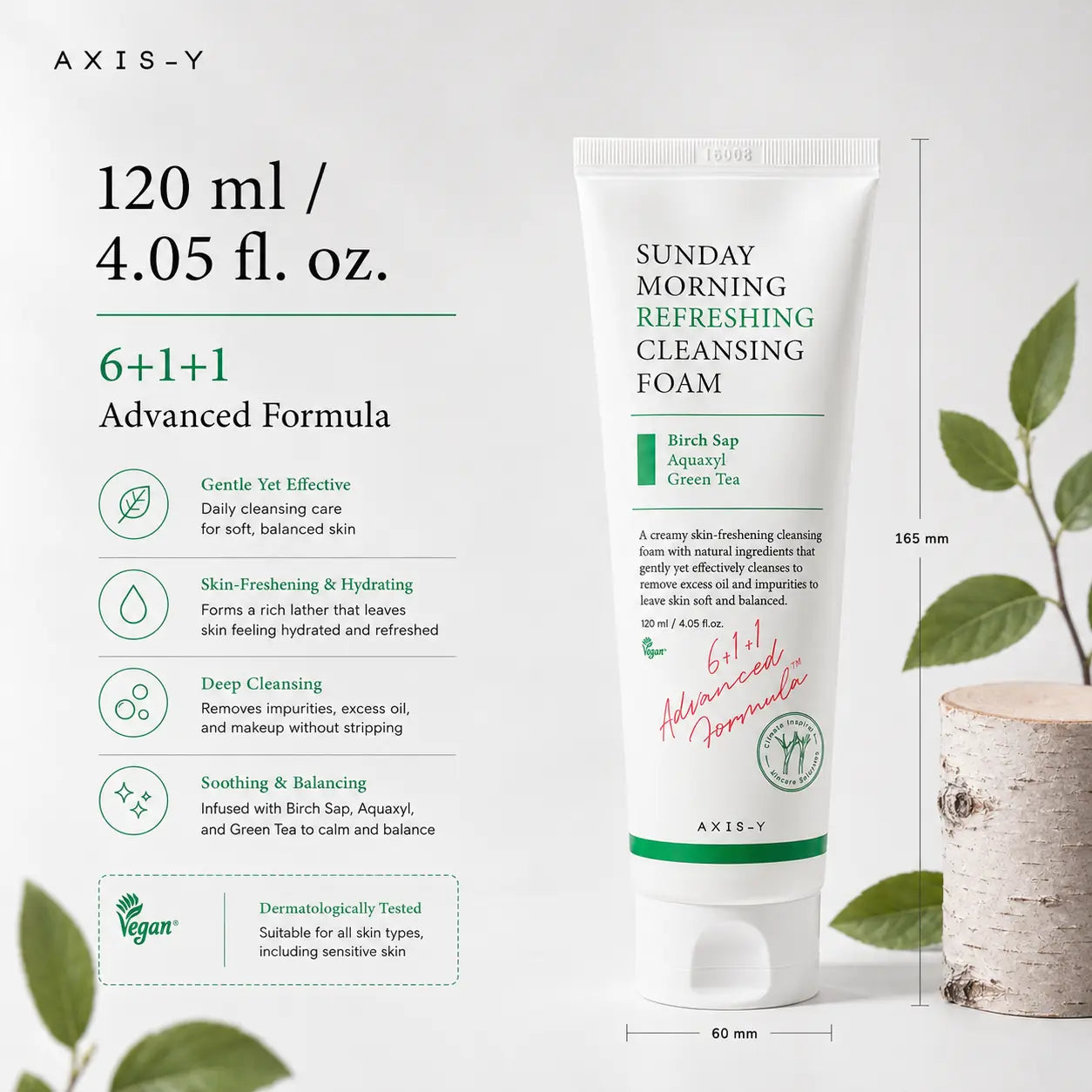 AXIS-Y Sunday Morning Refreshing Cleansing Foam 120ml