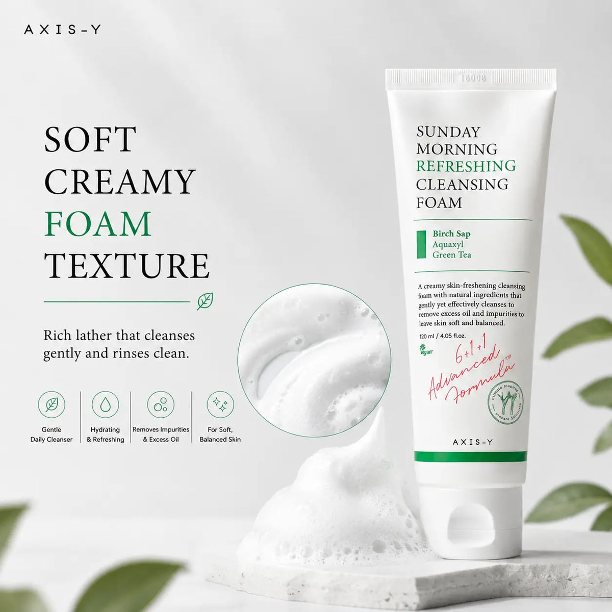 AXIS-Y Sunday Morning Refreshing Cleansing Foam 120ml