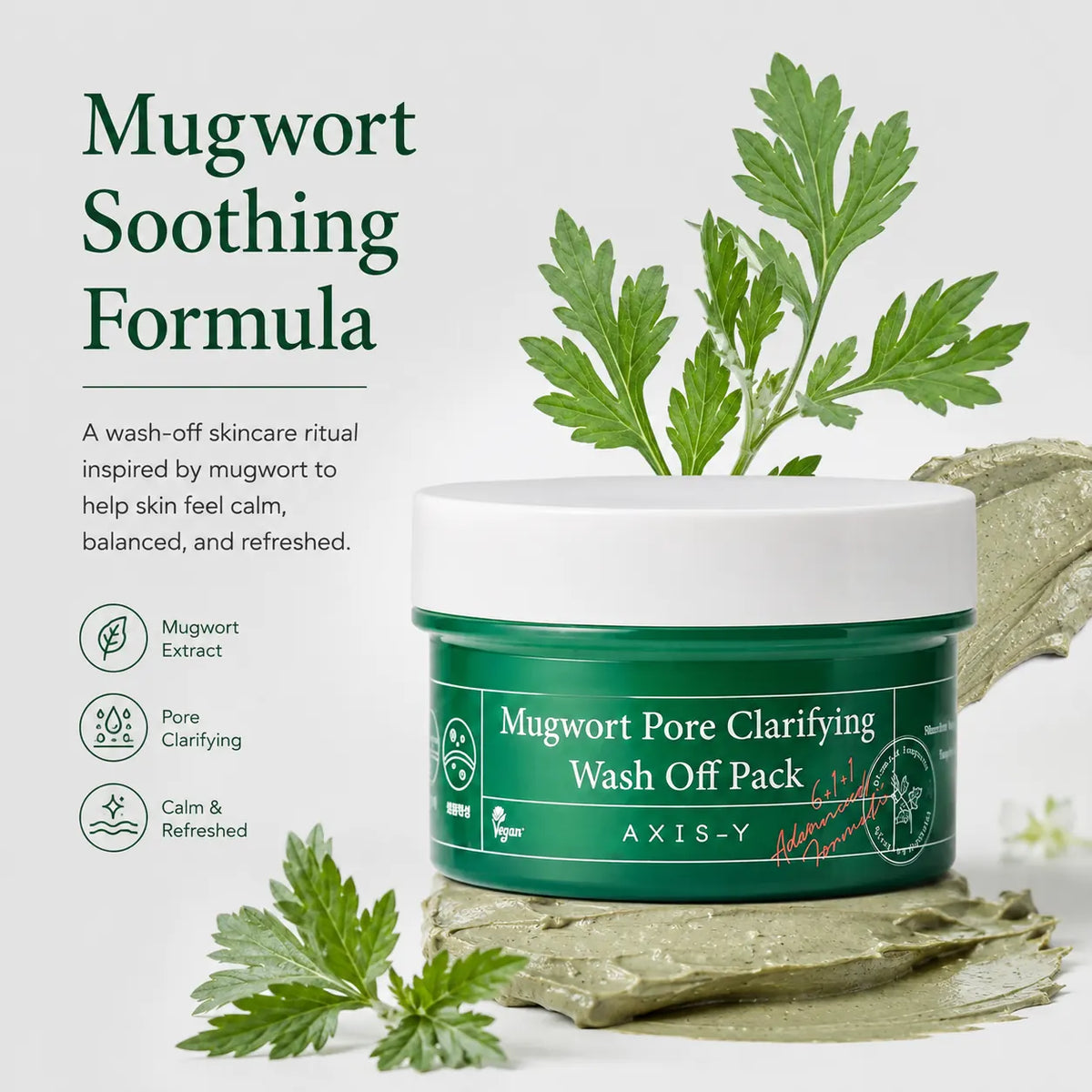 AXIS-Y Mugwort Pore Clarifying Wash Off Pack 100ml