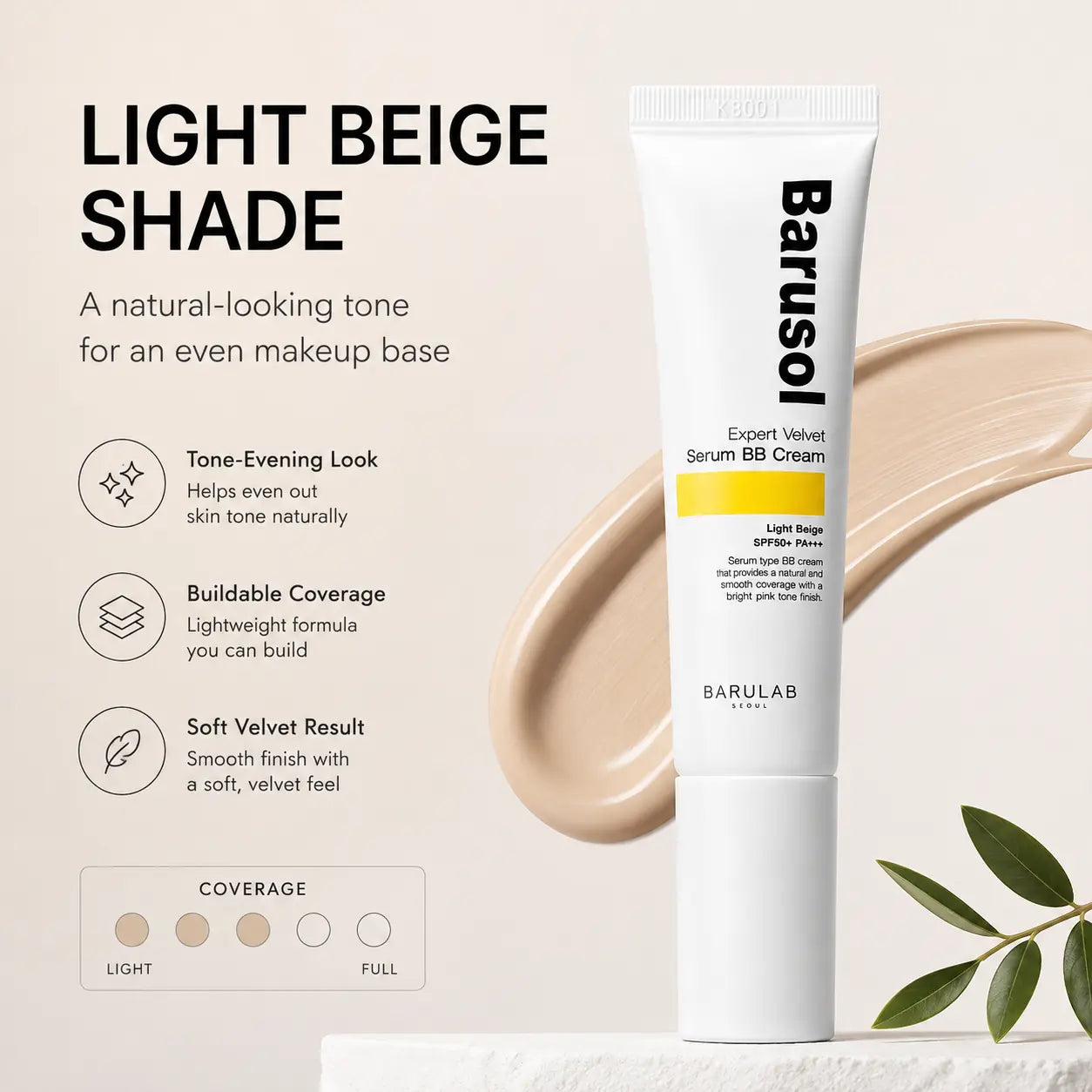 BARULAB Barusol Expert Velvet Serum BB Cream Base 30ml