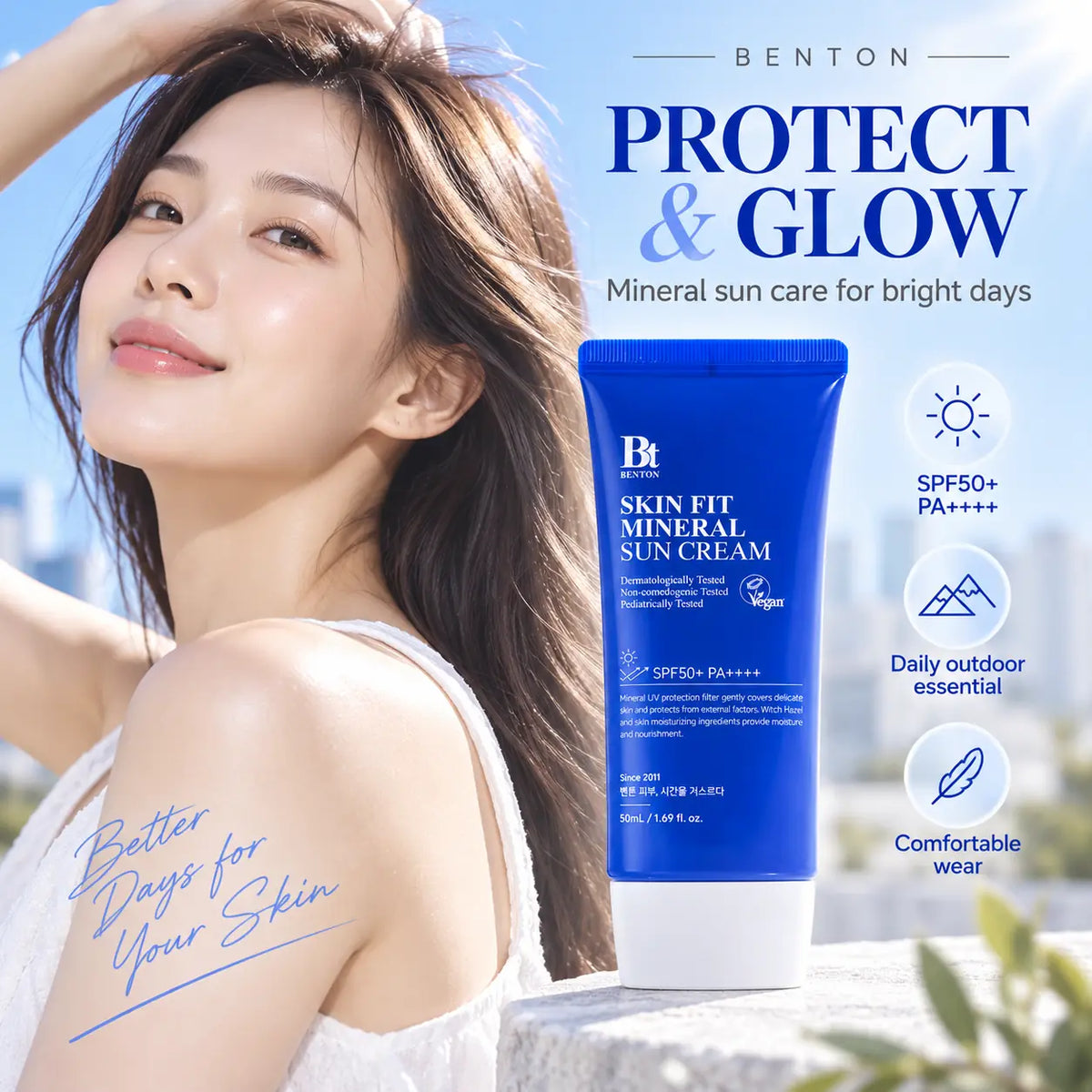 Benton Skin Fit Mineral Sun Cream SPF50+ PA++++ 50ml