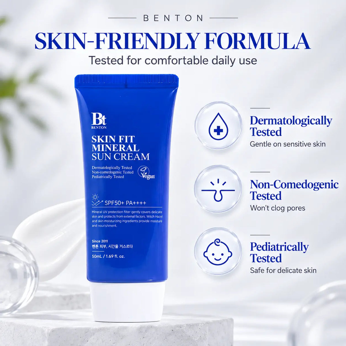 Benton Skin Fit Mineral Sun Cream SPF50+ PA++++ 50ml