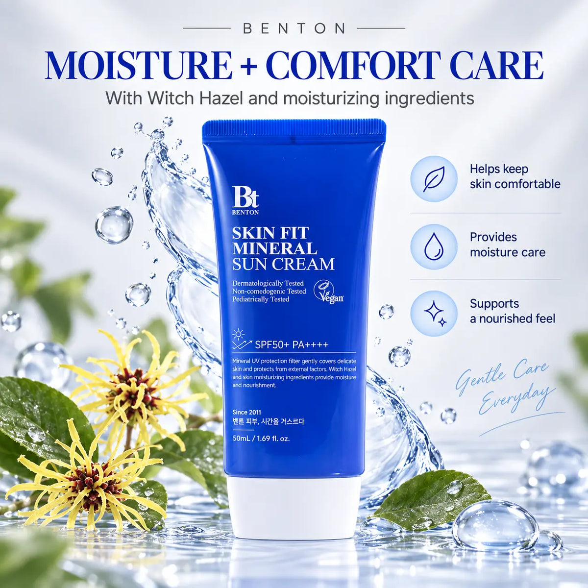 Benton Skin Fit Mineral Sun Cream SPF50+ PA++++ 50ml