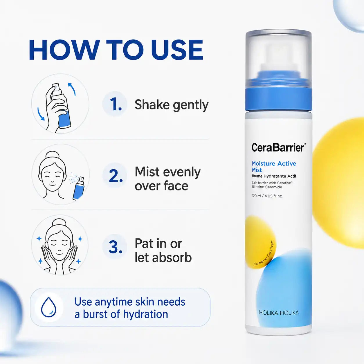 Holika Holika Cerabarrier Moisture Mist 120ml