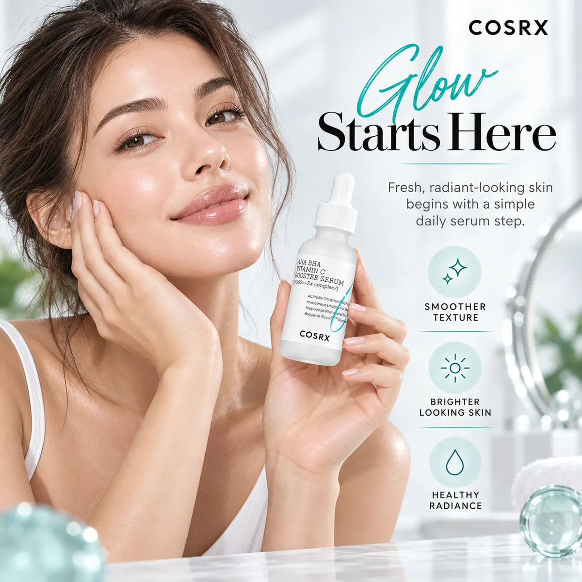 COSRX Refresh AHA BHA Vitamin C Booster Serum 30ml
