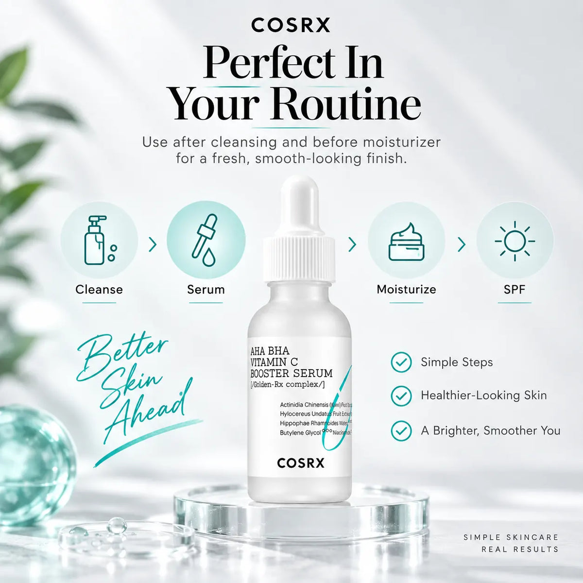COSRX Refresh AHA BHA Vitamin C Booster Serum 30ml