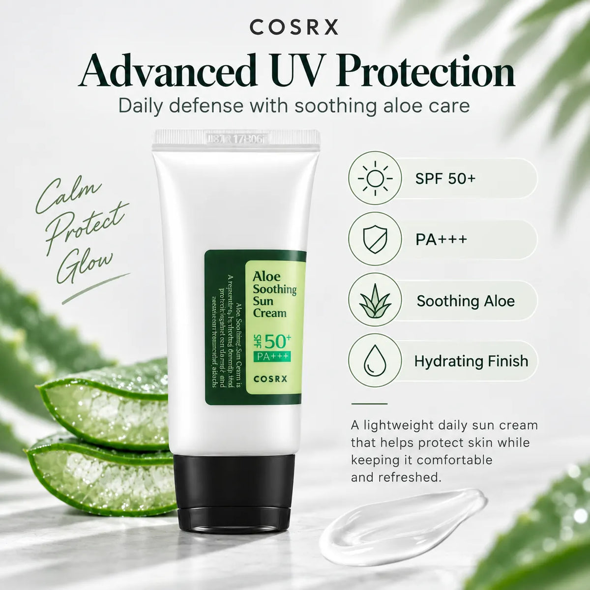 COSRX Aloe Soothing Sun Cream SPF50+ PA+++ 50ml