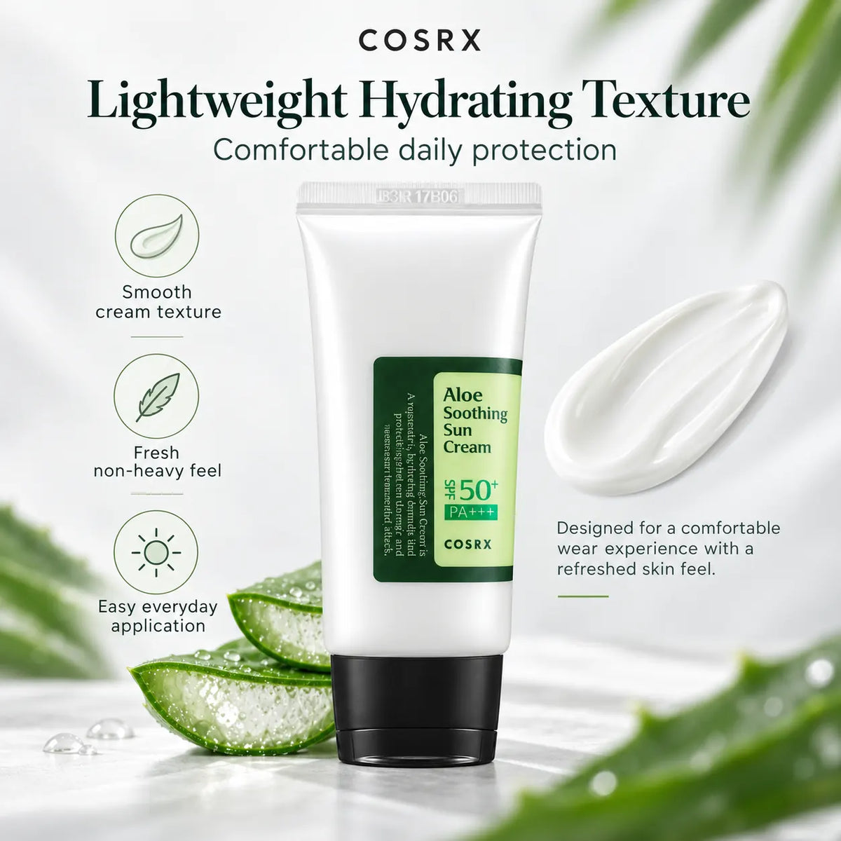 COSRX Aloe Soothing Sun Cream SPF50+ PA+++ 50ml