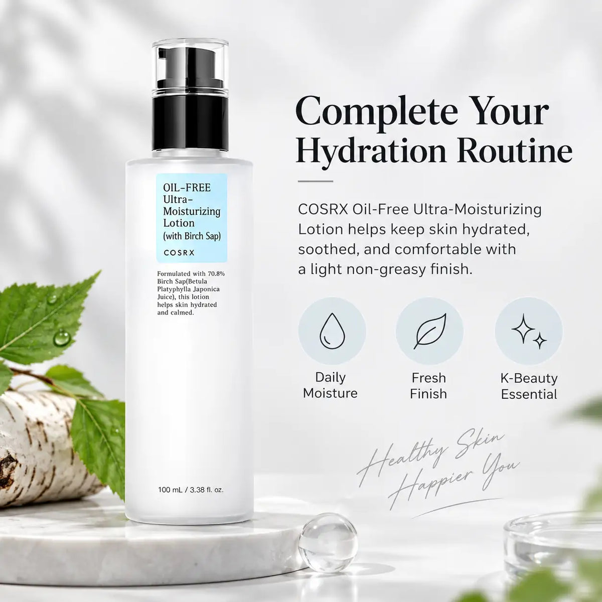 COSRX Oil Free Ultra Moisturizing Lotion with Birch Sap 100ml