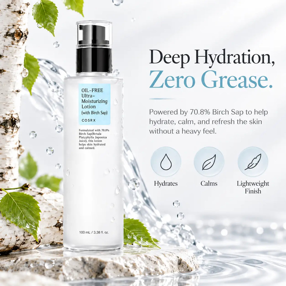 COSRX Oil Free Ultra Moisturizing Lotion with Birch Sap 100ml