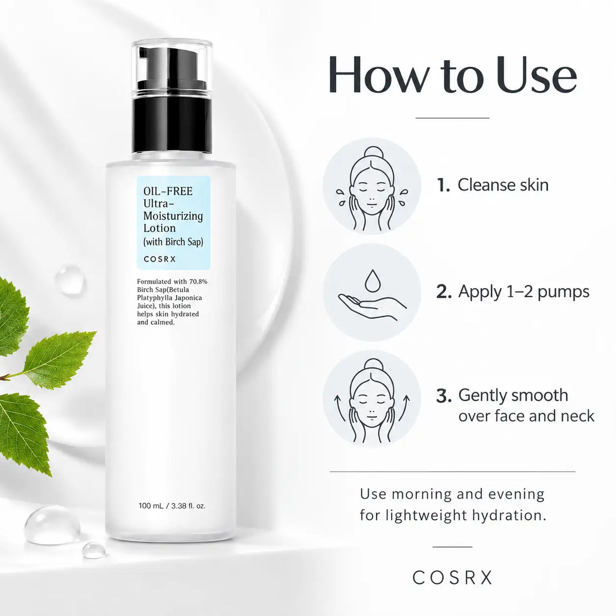 COSRX Oil Free Ultra Moisturizing Lotion with Birch Sap 100ml