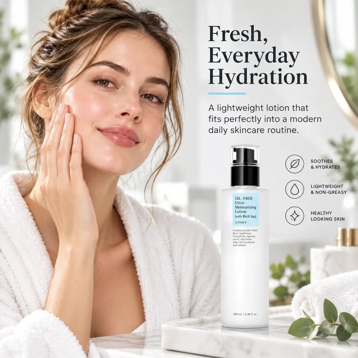 COSRX Oil Free Ultra Moisturizing Lotion with Birch Sap 100ml