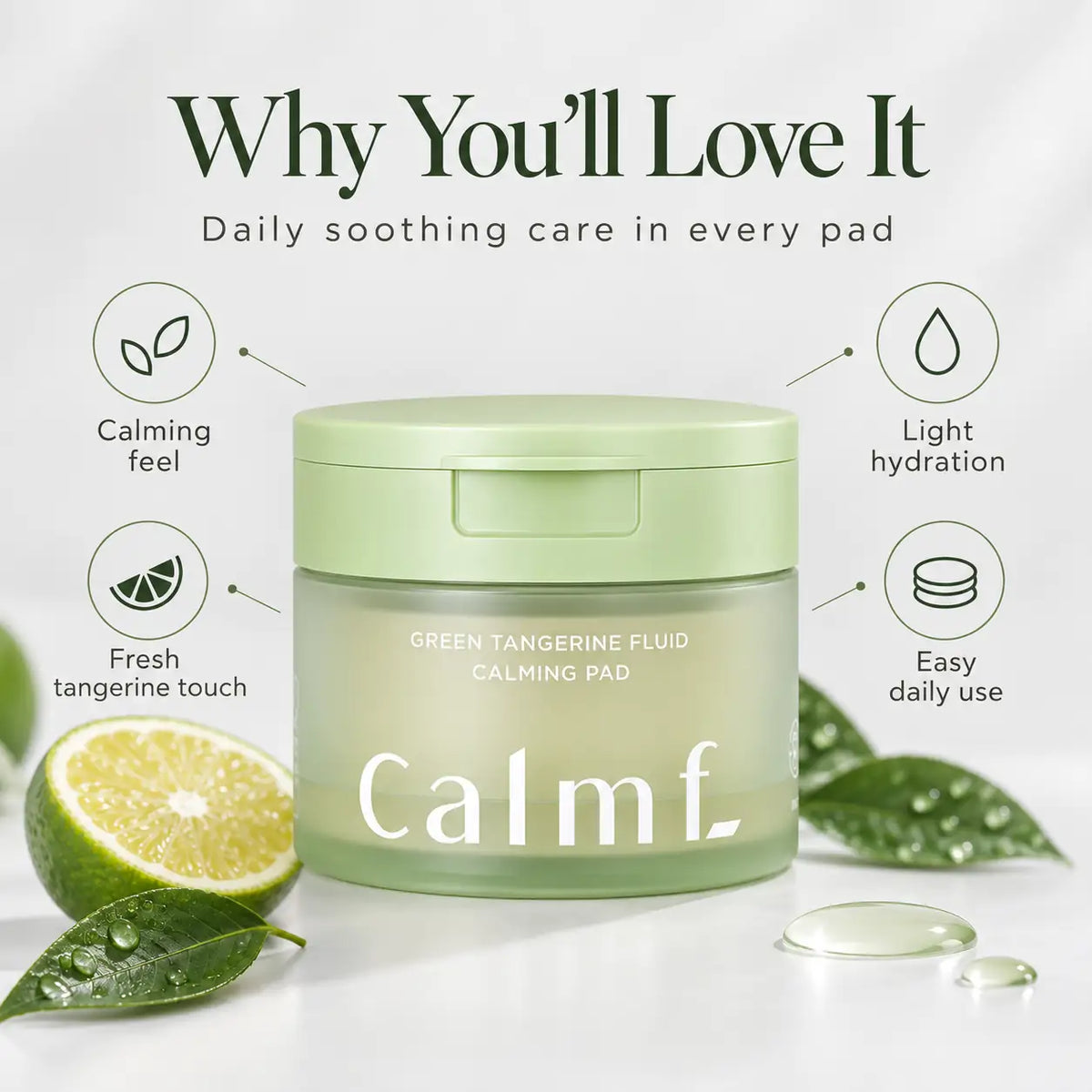 CALMF Green Tangerine Fluid Calming Pad 130ml