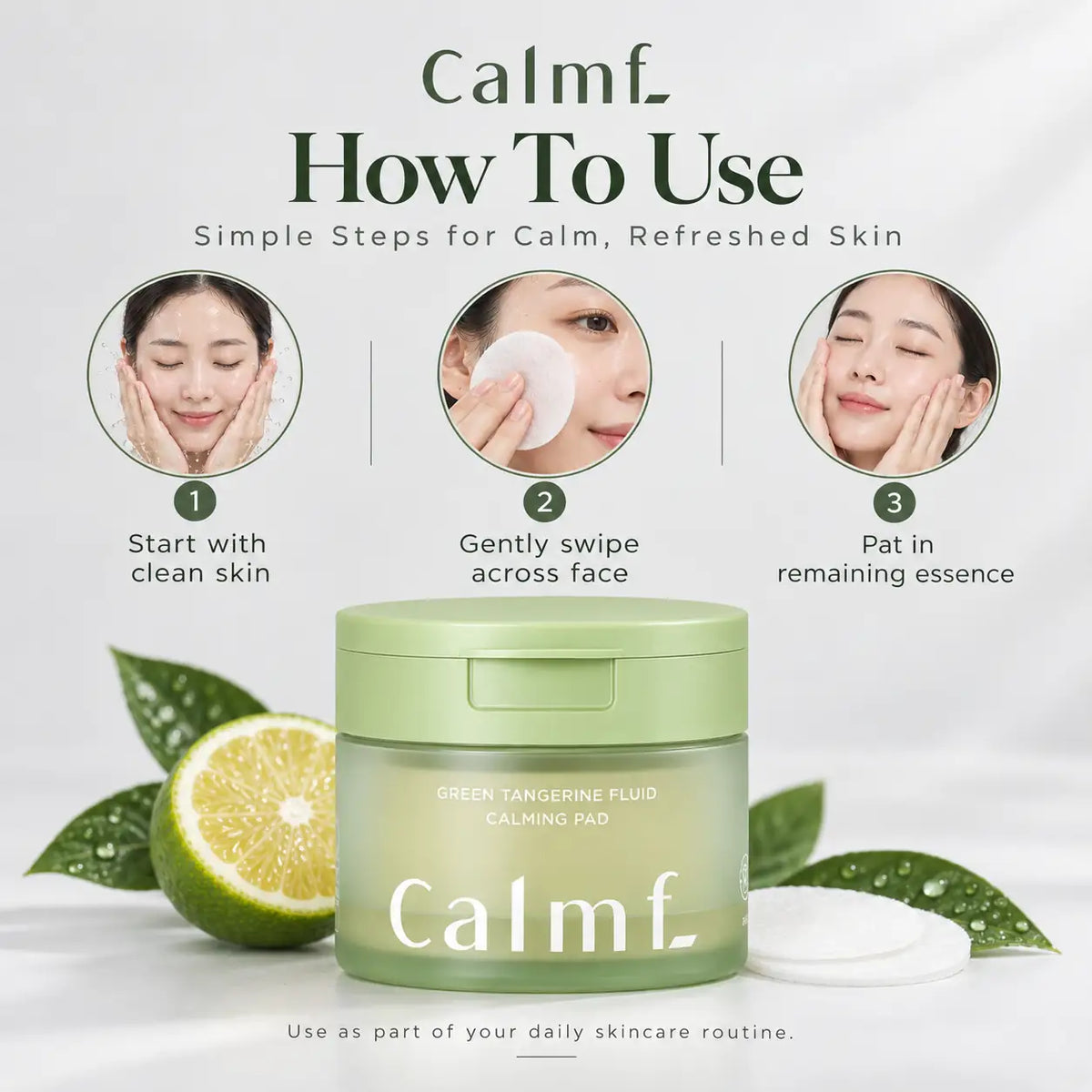 CALMF Green Tangerine Fluid Calming Pad 130ml
