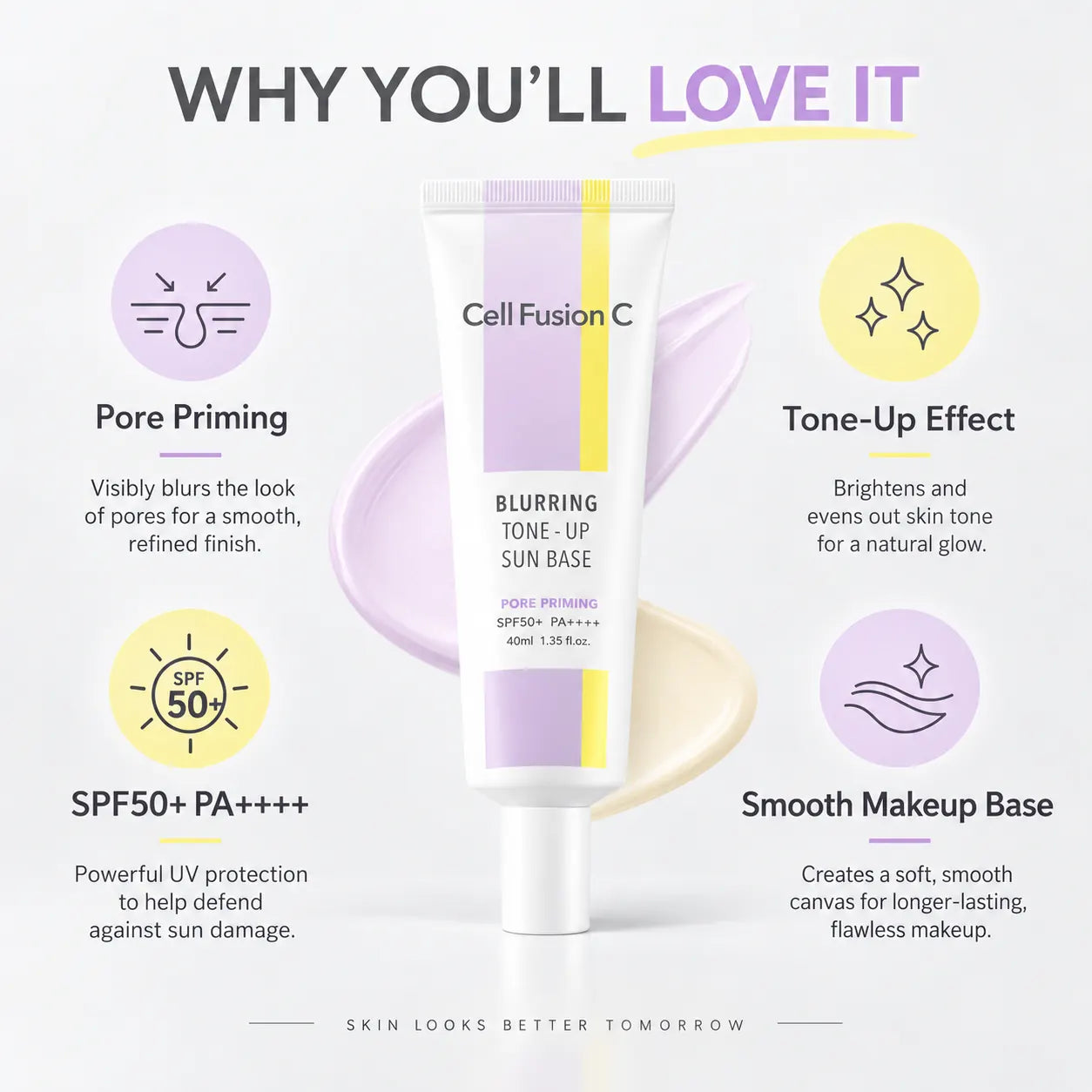 Cell Fusion C Blurring Tone Up Sun Base SPF50+ PA++++ 40ml