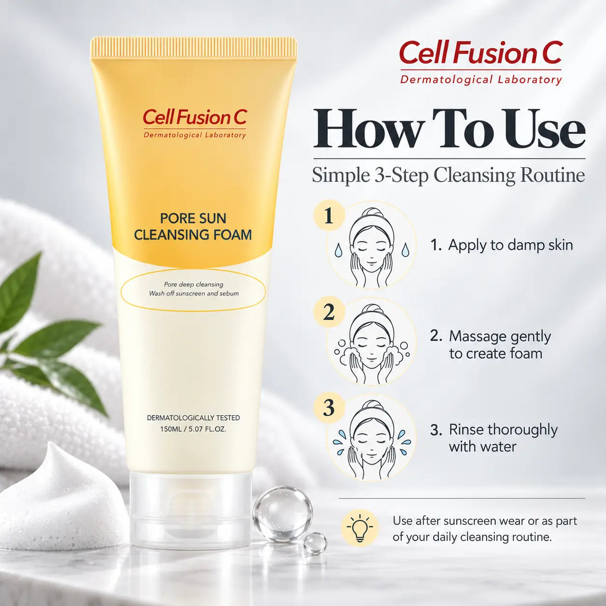 Cell Fusion C Pore Sun Cleansing Foam 150ml
