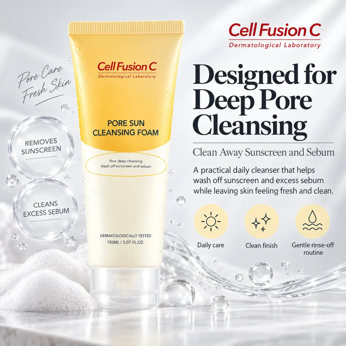 Cell Fusion C Pore Sun Cleansing Foam 150ml
