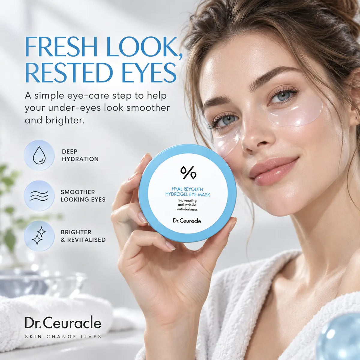 Dr. Ceuracle Hyal Reyouth Hydrogel Eye Mask /60ea 90g 90g 60ea