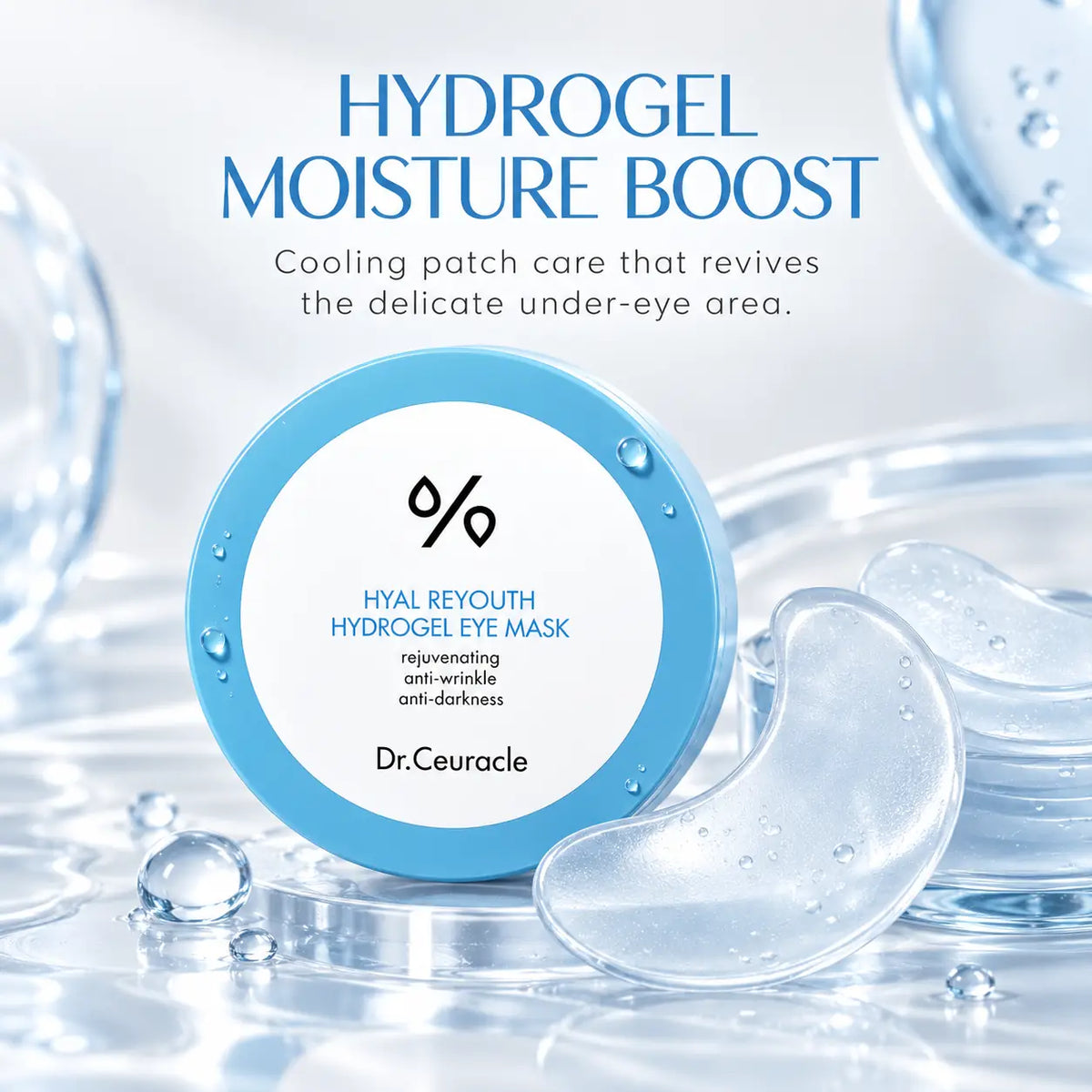 Dr. Ceuracle Hyal Reyouth Hydrogel Eye Mask /60ea 90g 90g 60ea