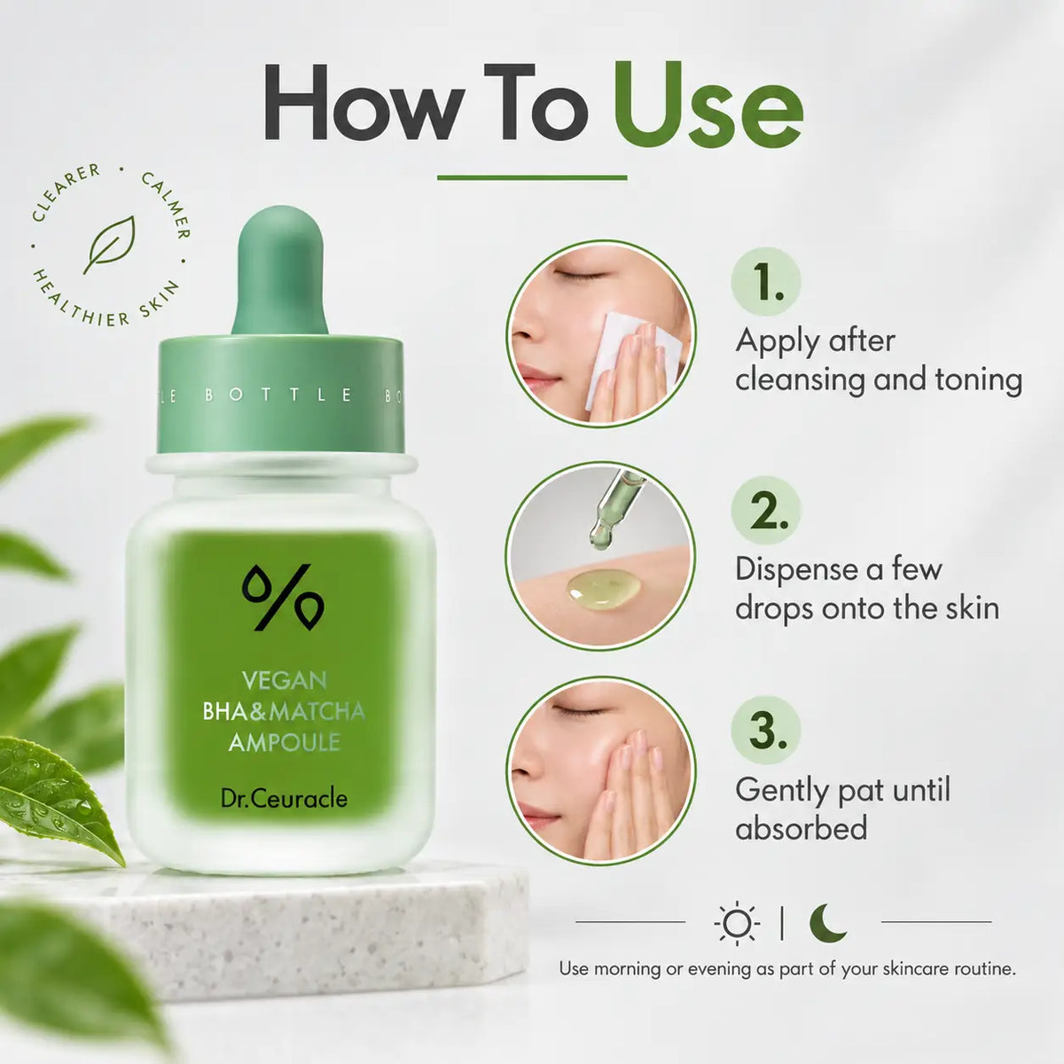 Dr. Ceuracle Vegan BHA Matcha Ampoule 30ml