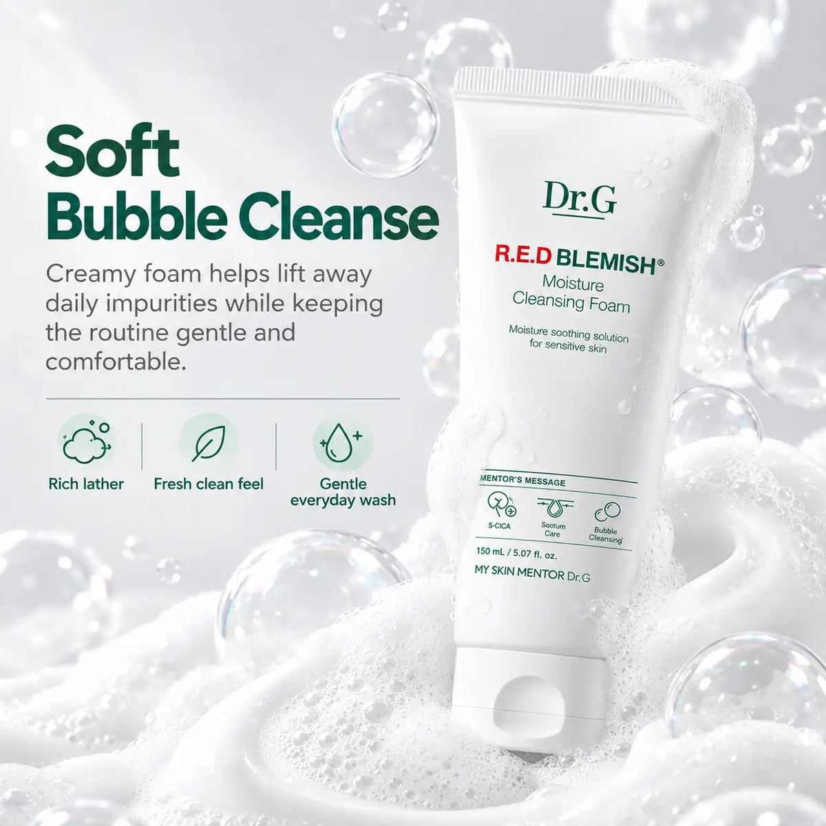 Dr.G Red Blemish Moisture Cleansing Foam 150ml