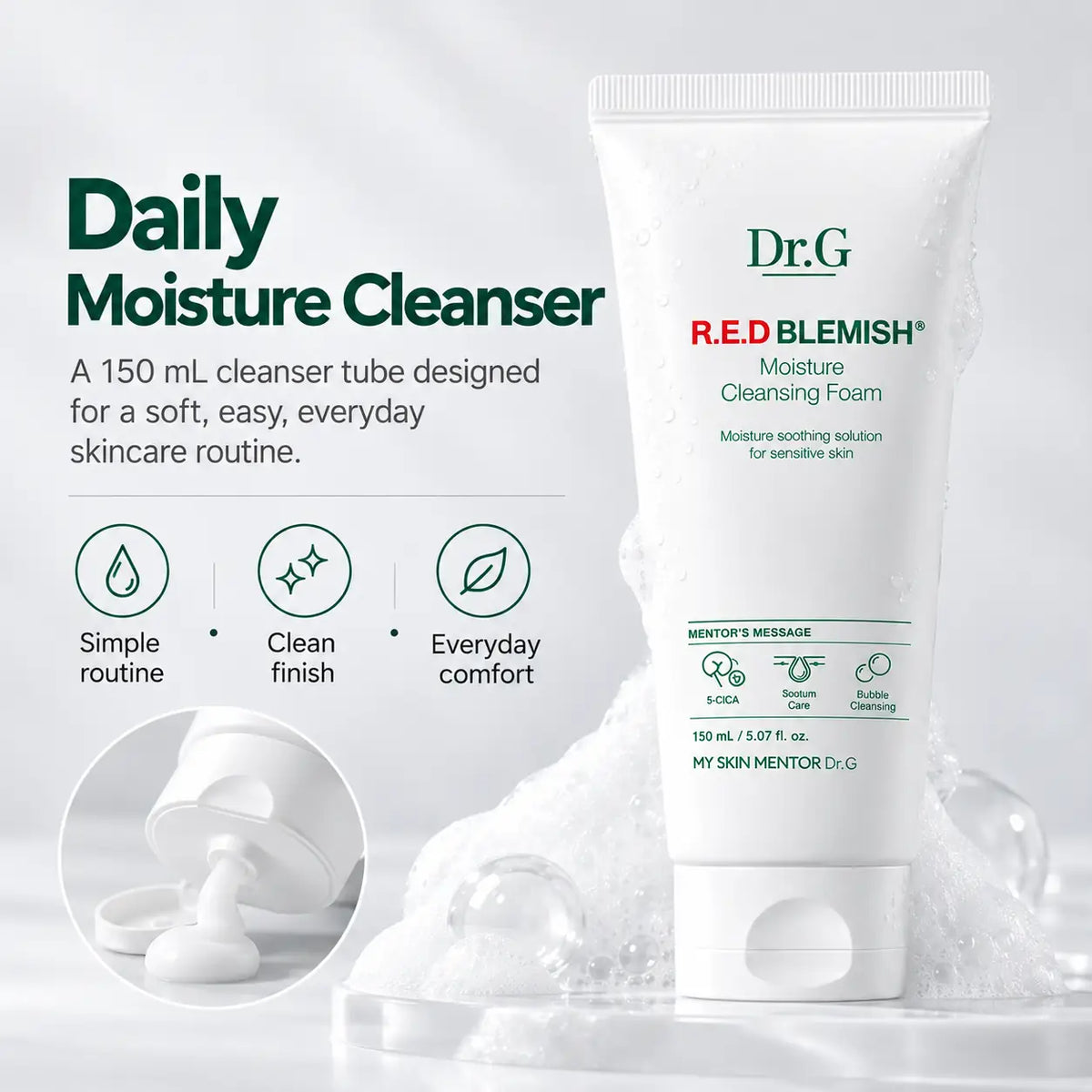 Dr.G Red Blemish Moisture Cleansing Foam 150ml