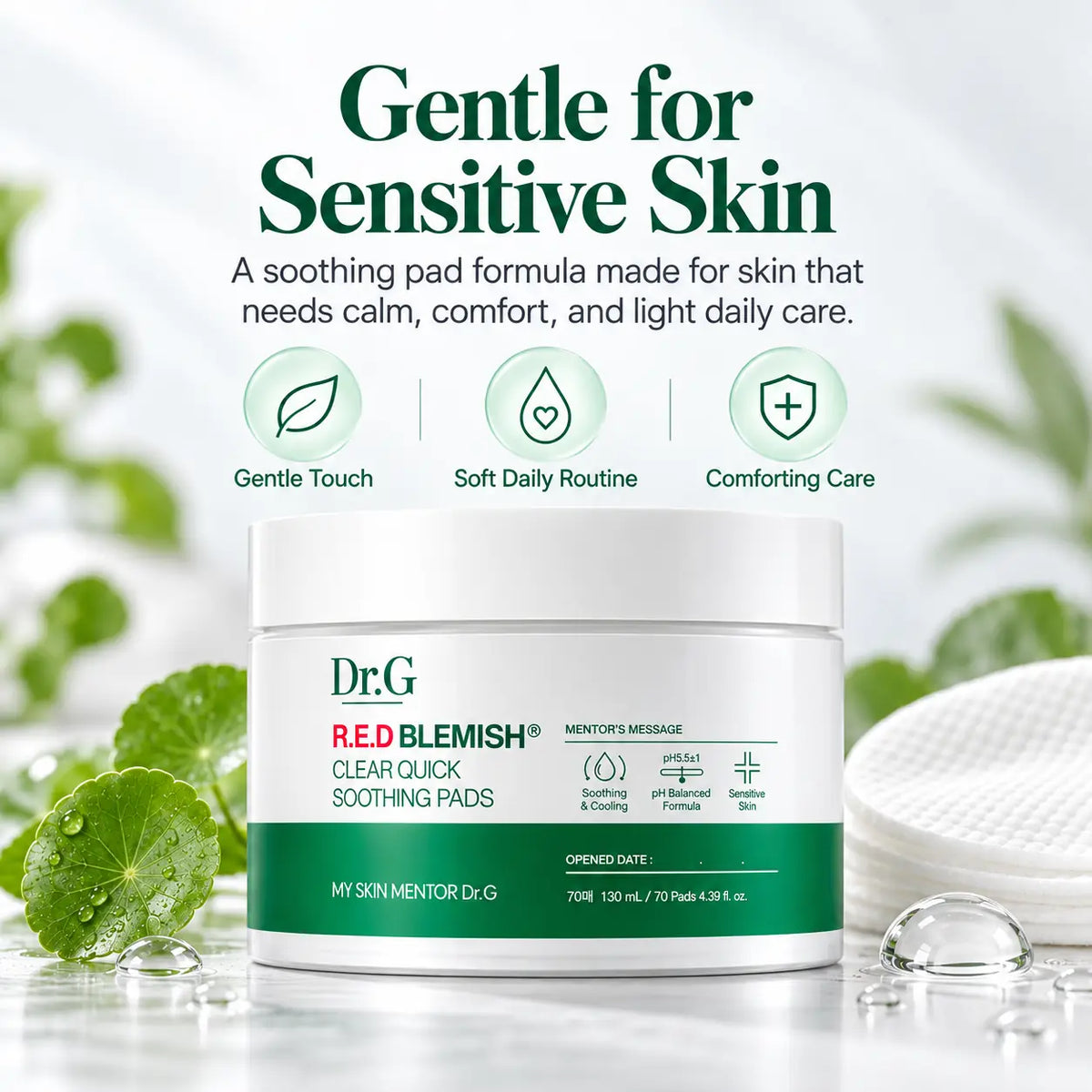 Dr.G Red Blemish Clear Quick Soothing Pads 70ea