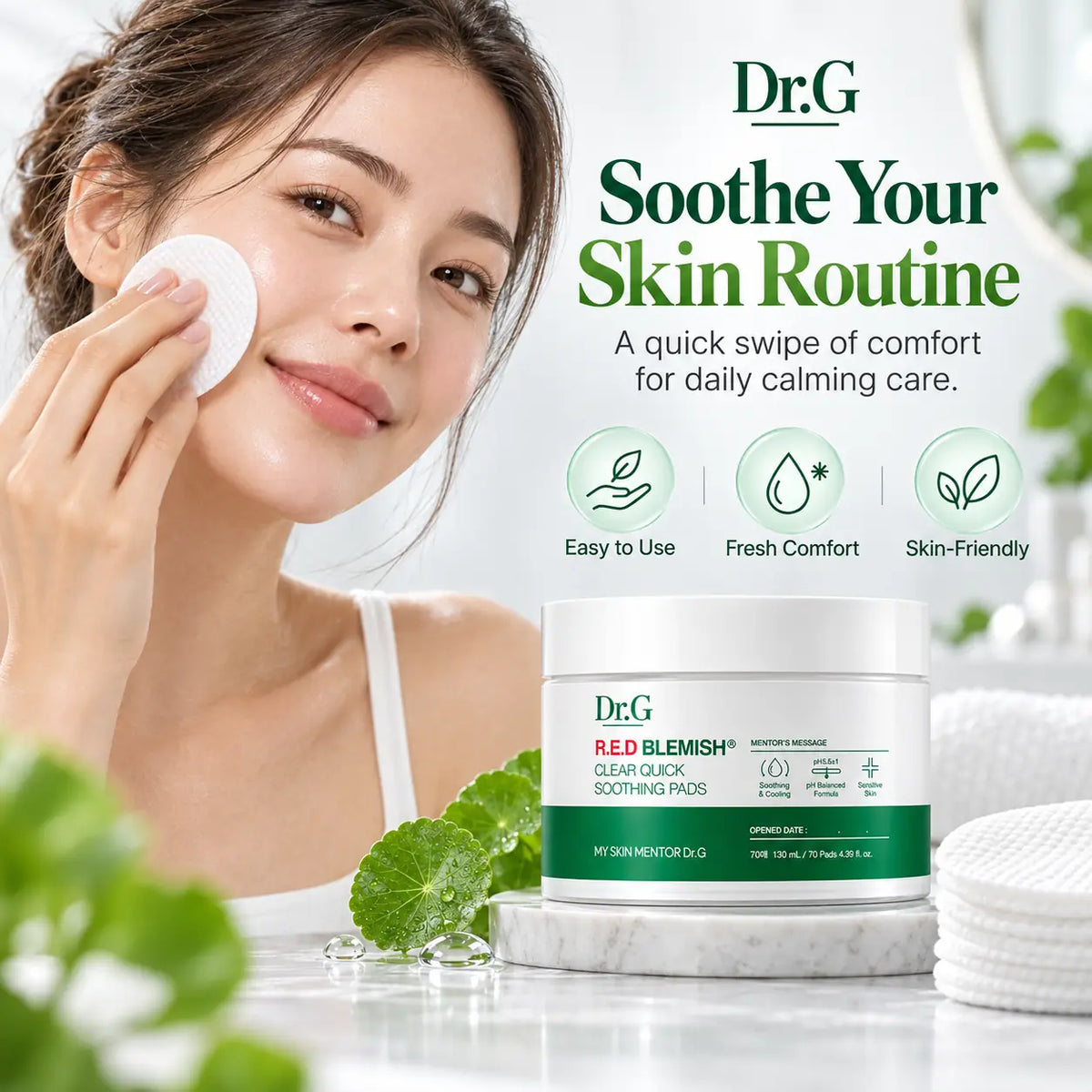 Dr.G Red Blemish Clear Quick Soothing Pads 70ea