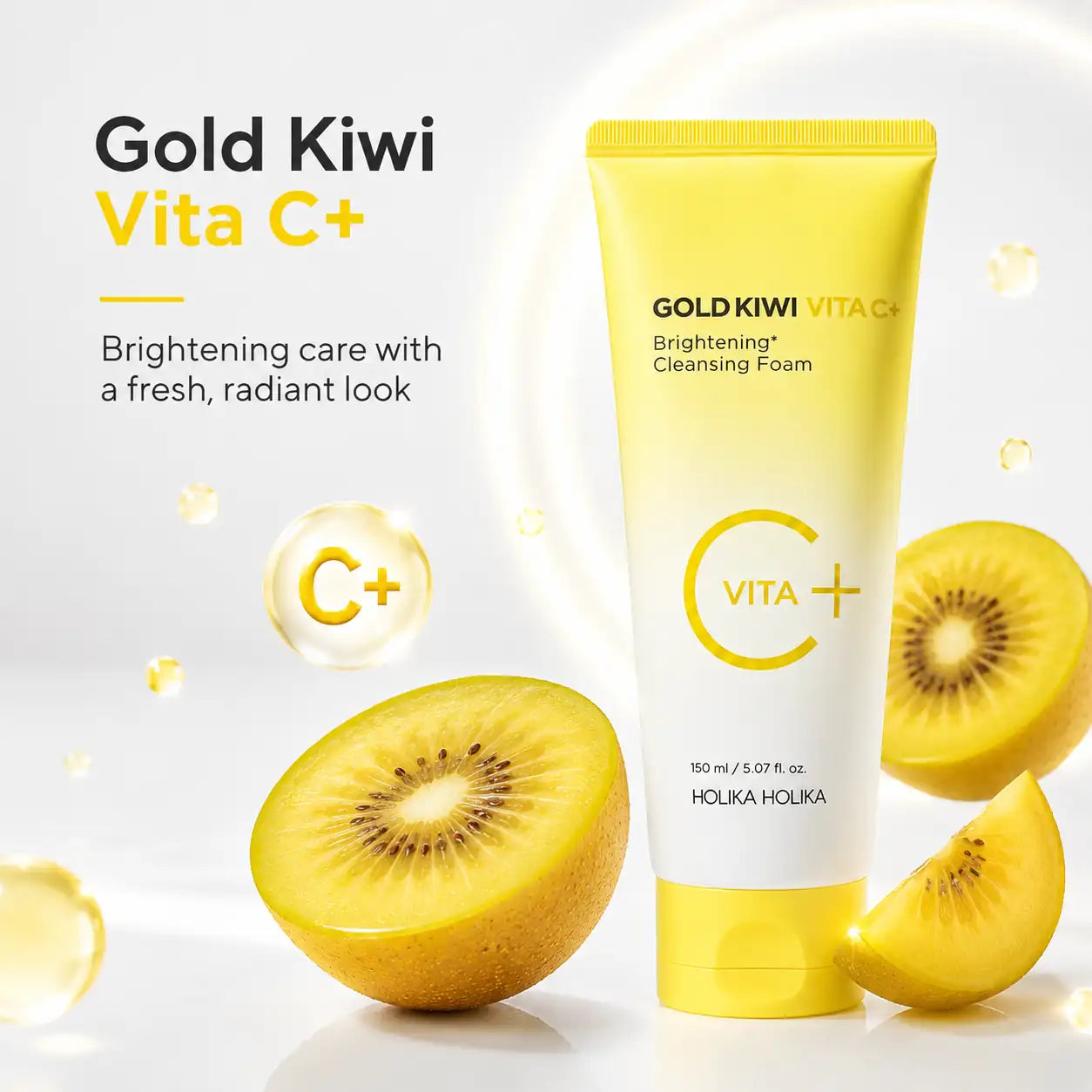 Holika Holika Gold Kiwi Vita C Cleansing Foam 150ml