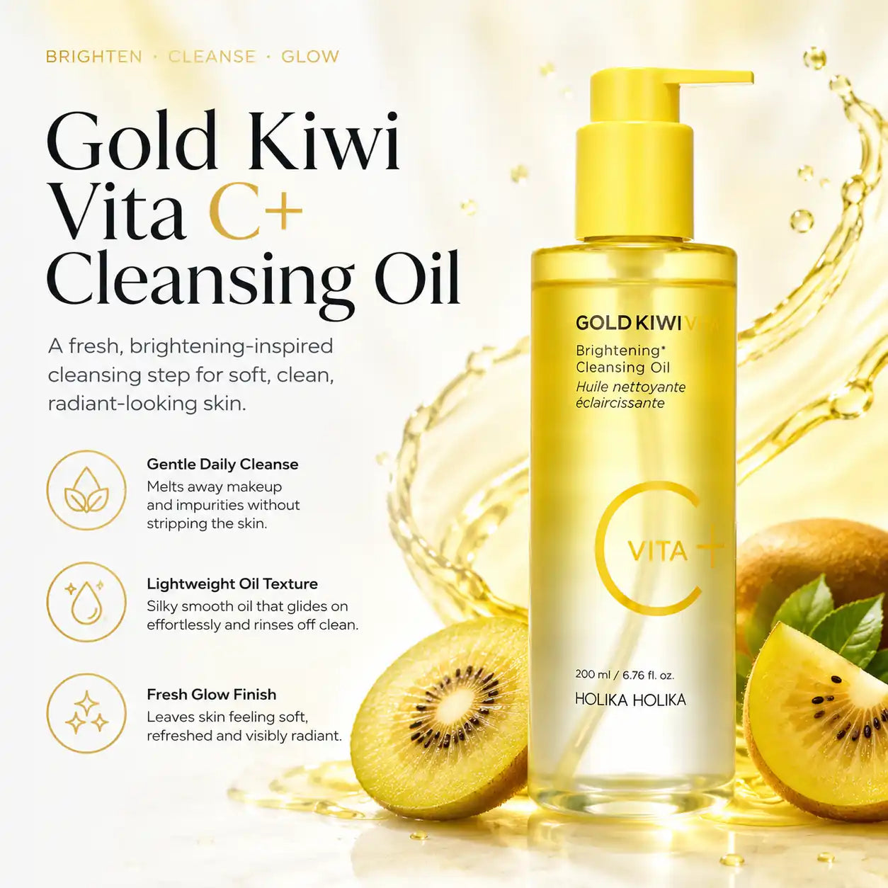 Holika Holika Gold Kiwi Vita C Cleansing Oil 200ml