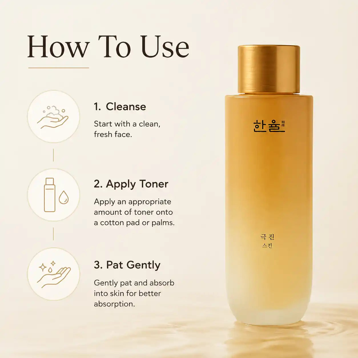 HANYUL Geuk Jin Toner 125ml Ginseng Anti Aging