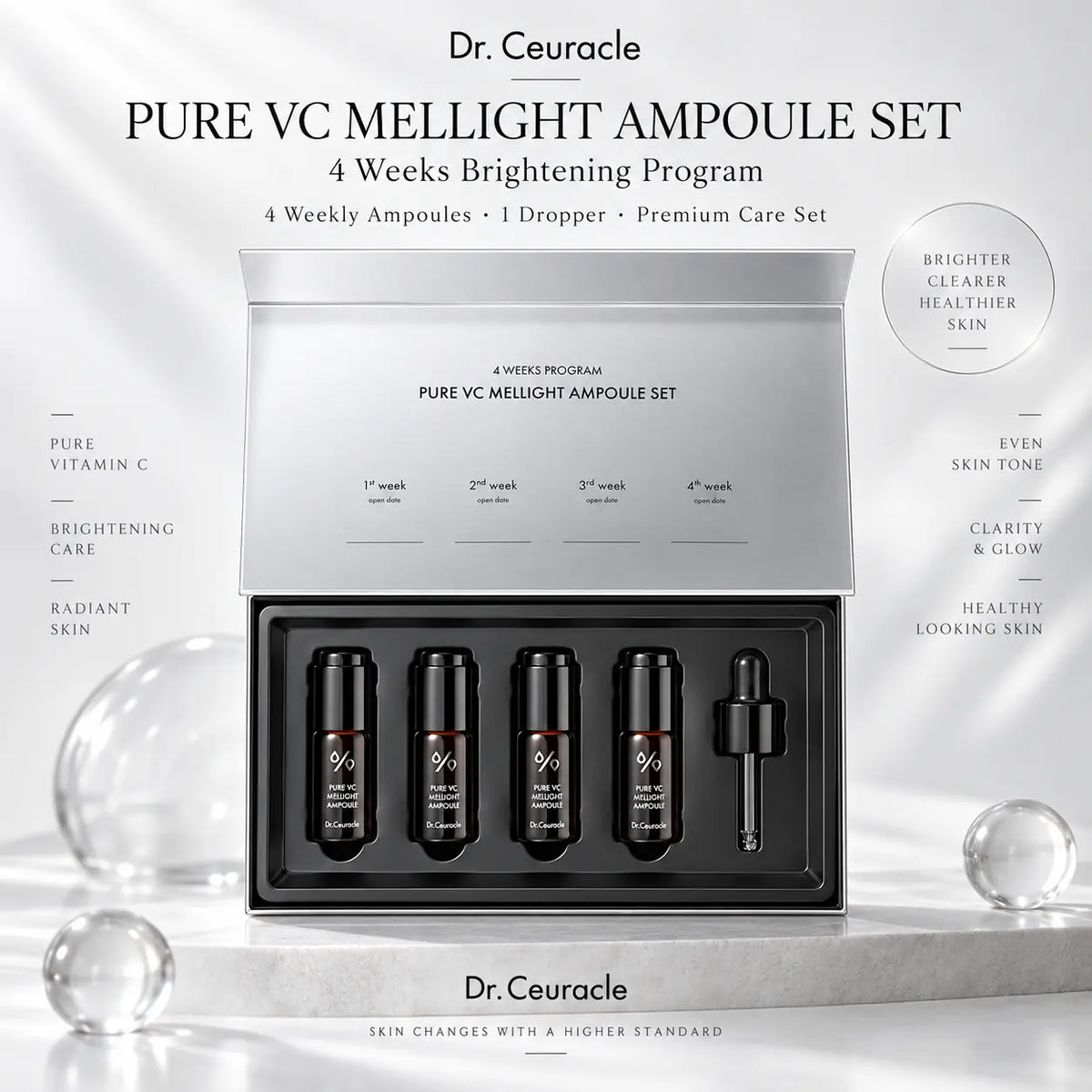 Dr. Ceuracle Pure Vc Mellight Ampoule Set ( ) 0.8g 8ml X 4 4pcs