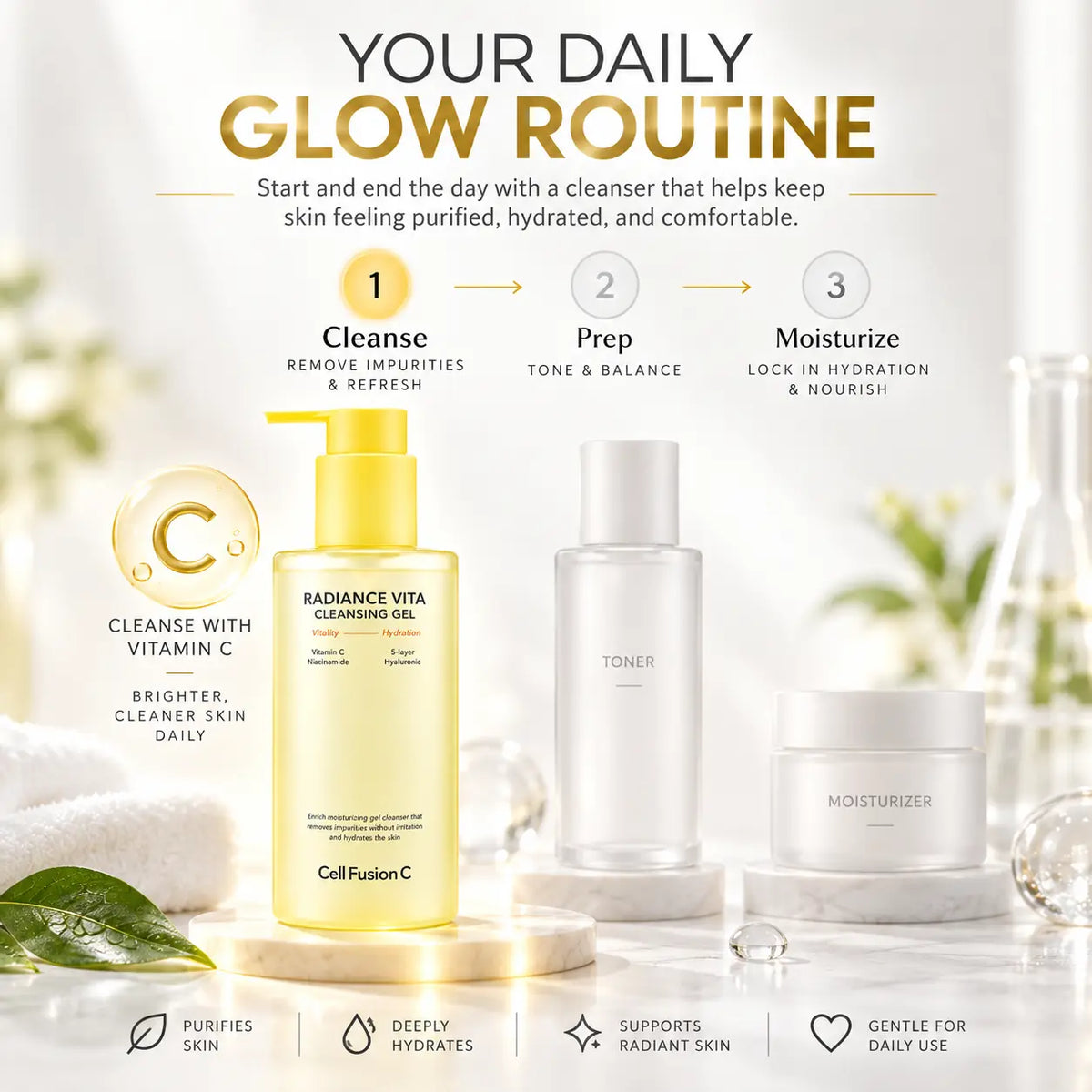 Cell Fusion C Radiance Vita Cleansing Gel 200ml