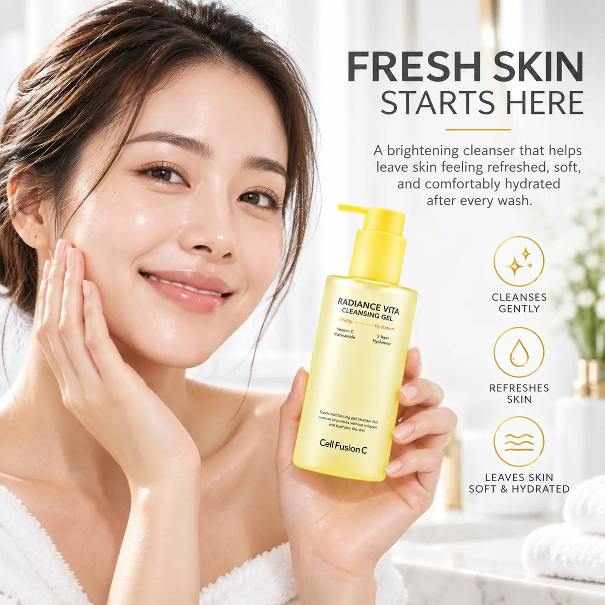 Cell Fusion C Radiance Vita Cleansing Gel 200ml