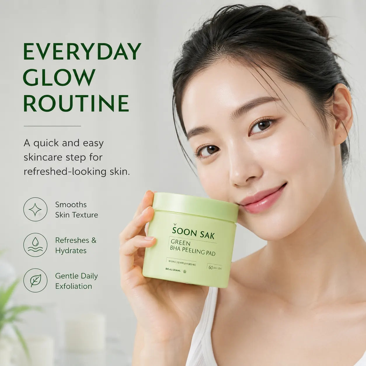 BEAUDIANI Green BHA Soon Sak Peeling Pad 60ea