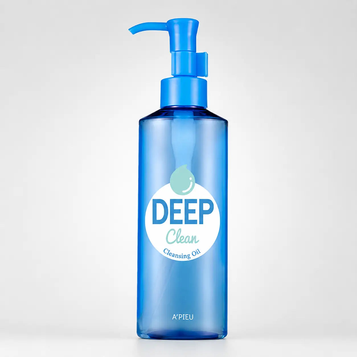 A'pieu Deep Clean Cleansing Oil bottle shown upright against a plain background