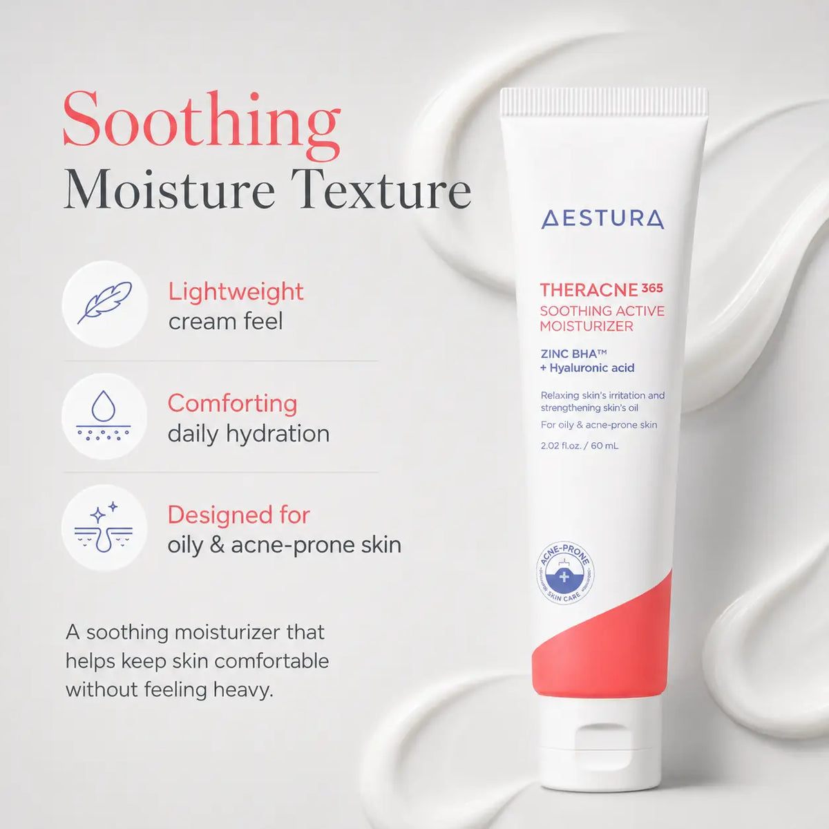 AESTURA THERACNE365 Soothing Active Moisturizer 60ml
