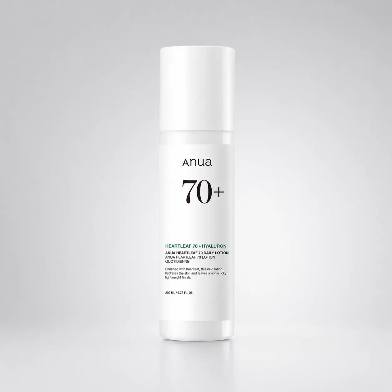 ANUA Heartleaf 70% Daily Lotion tub shown upright against a plain background