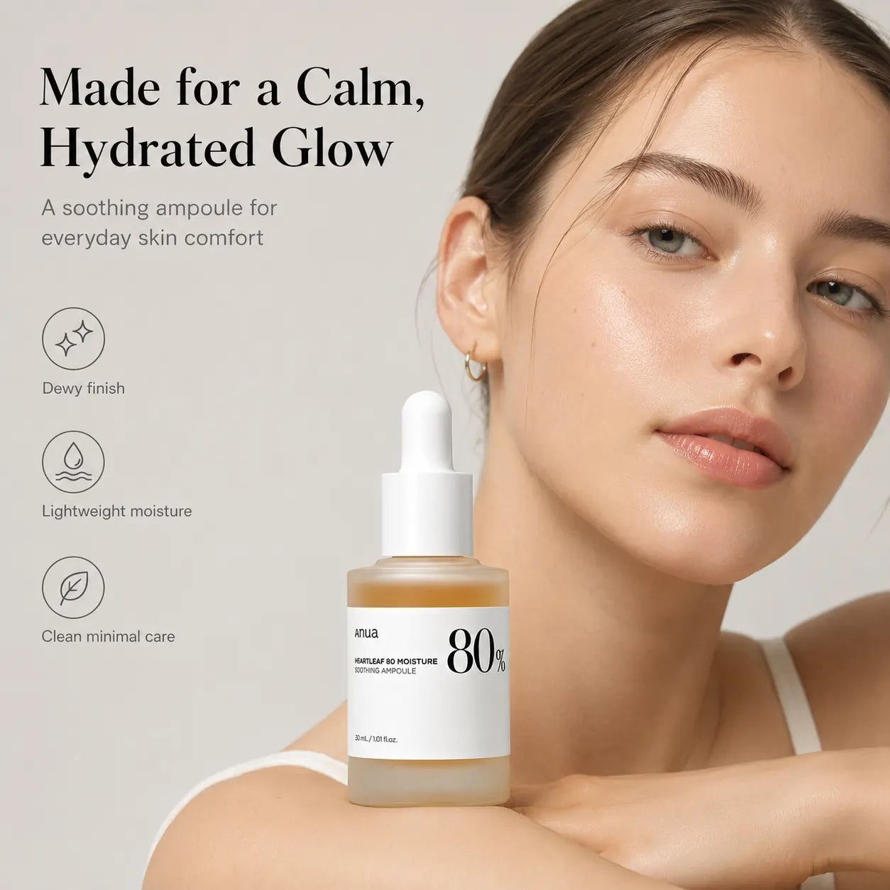 ANUA Heartleaf 80% Moisture Soothing Ampoule 30ml