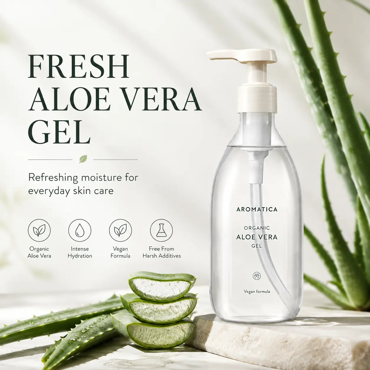 AROMATICA Soothing Aloe Vera Gel 300ml