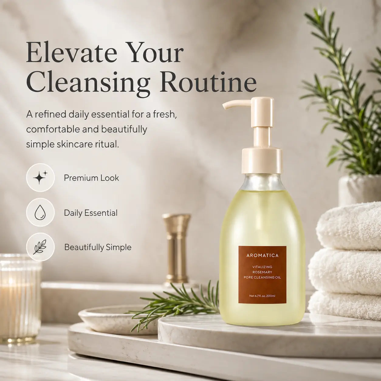 AROMATICA Vitalizing Rosemary Cleansing Oil 200ml