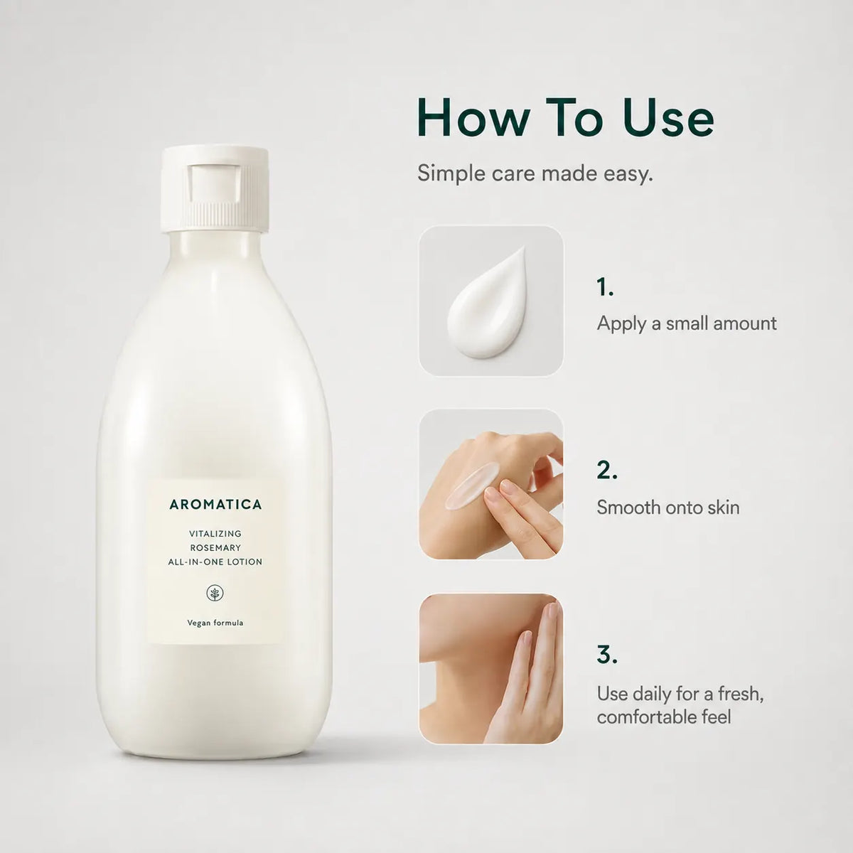 AROMATICA Vitalizing Rosemary All-in-One Lotion 300ml