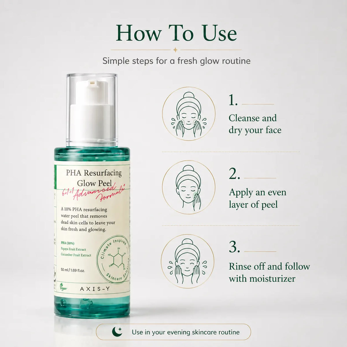 AXIS-Y PHA Resurfacing Glow Peel 50ml