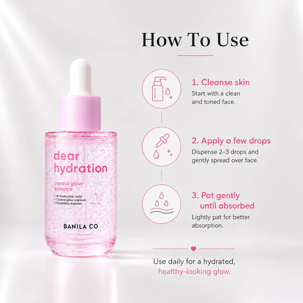 Banila Co Dear Hydration Crystal Glow Essence 50ml