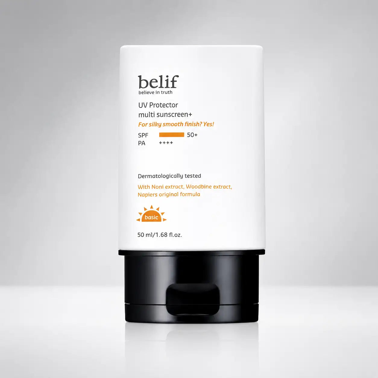 belif UV Protector Multi Sunscreen+ 50ml tube front view