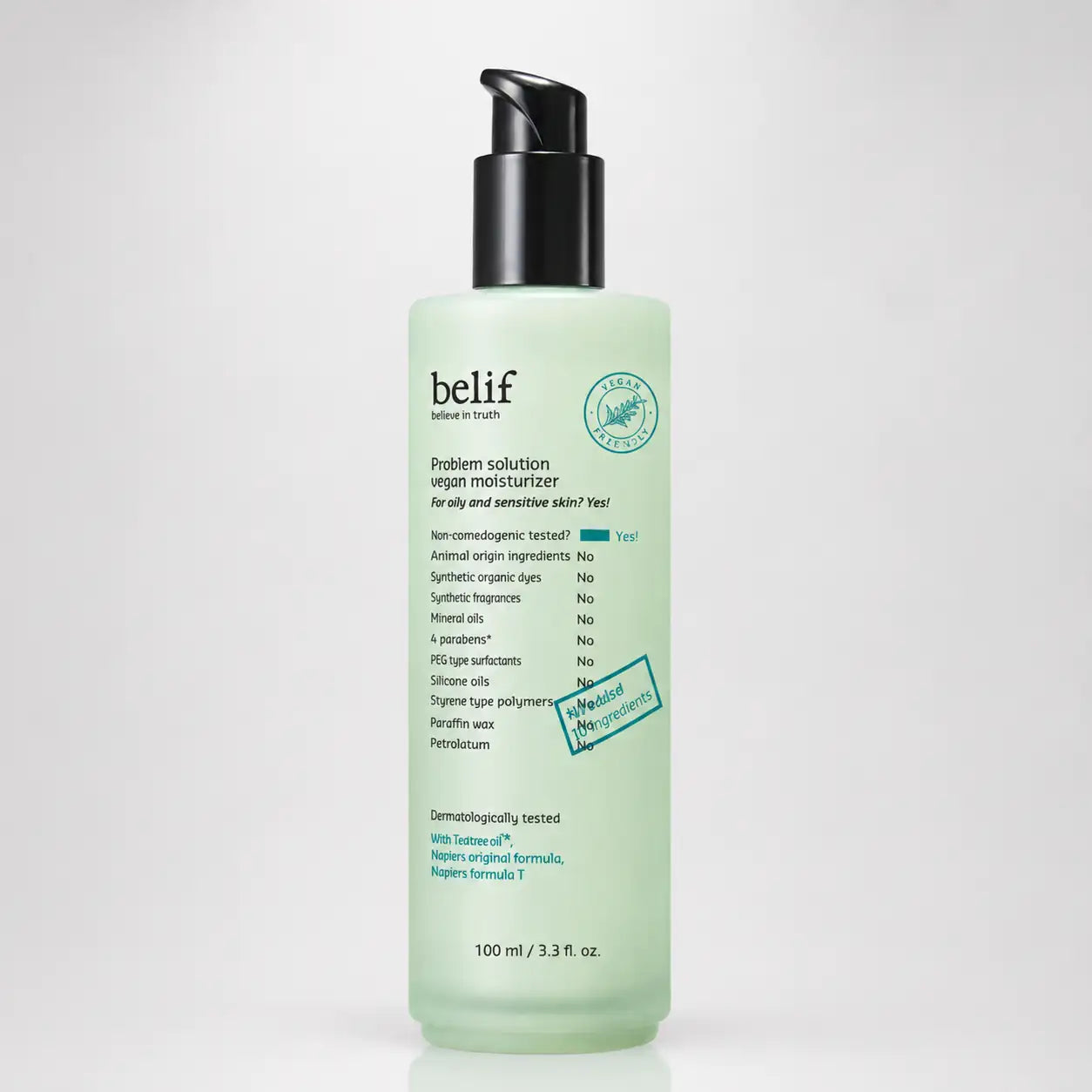 belif Problem Solution Vegan Moisturizer 100ml jar front view