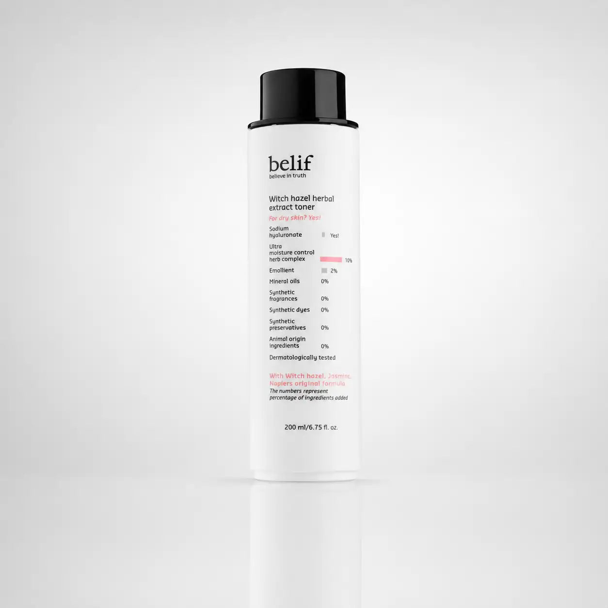 belif Witch Hazel Herbal Extract Toner 200ml bottle front view