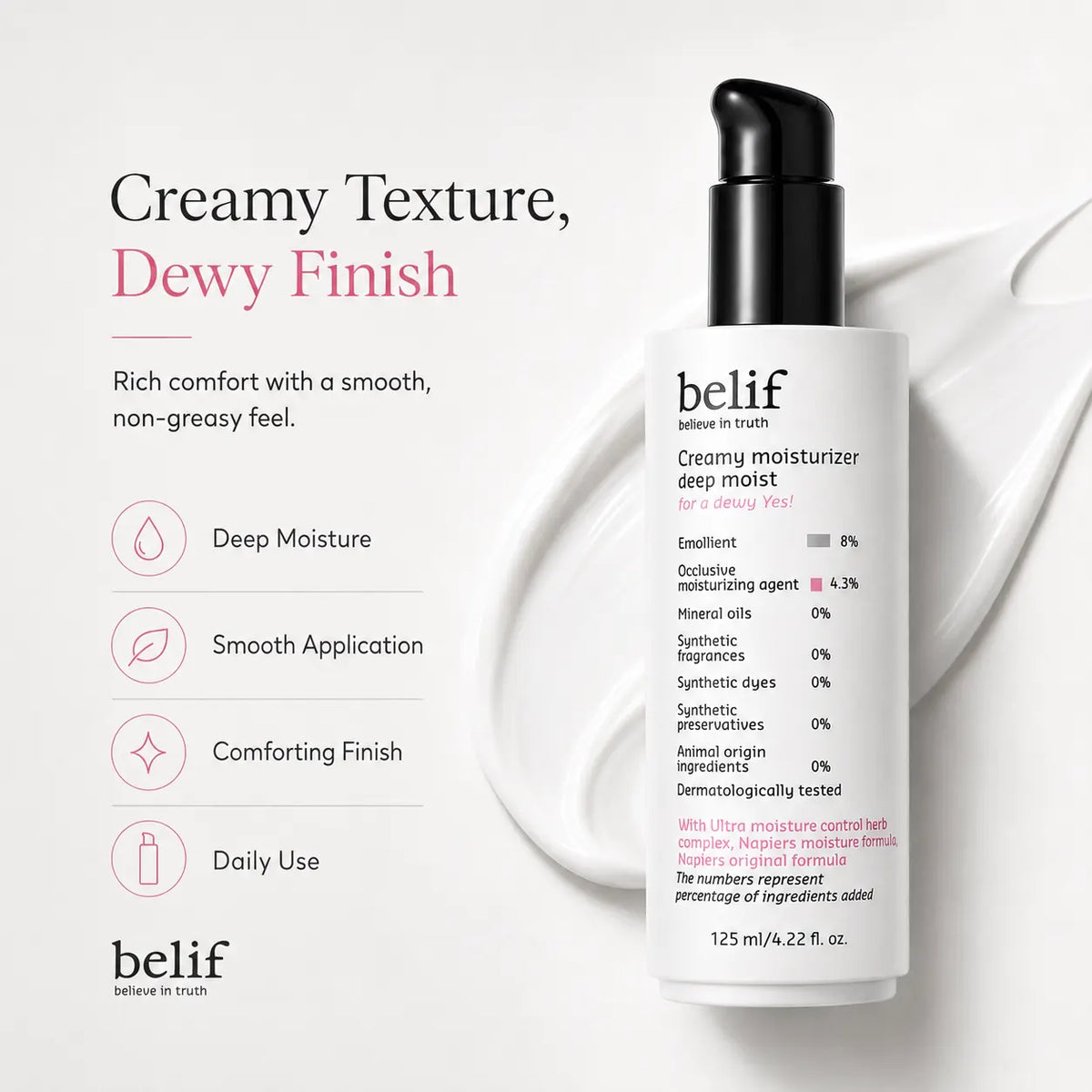belif Creamy Moisturizer Deep Moist 125ml
