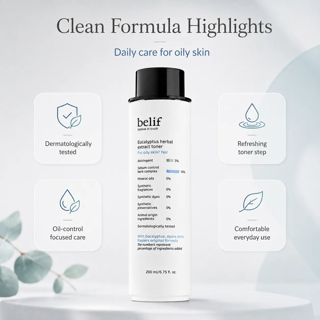 belif Eucalyptus Herbal Extract Toner 200ml
