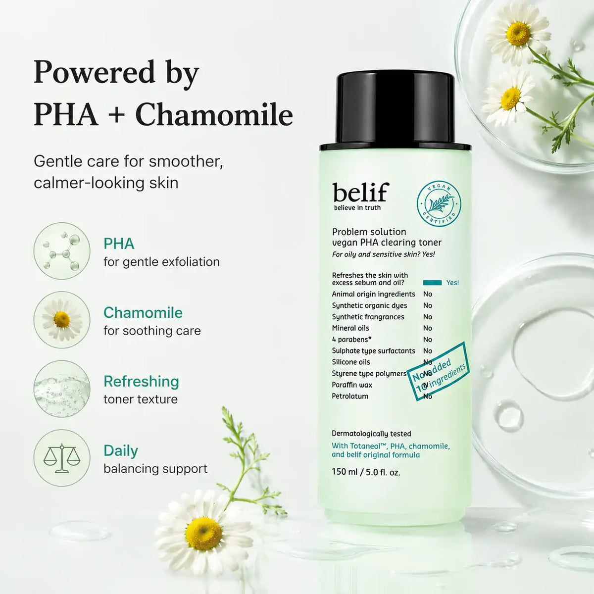 belif Problem Solution Vegan PHA Clearing Toner 150ml